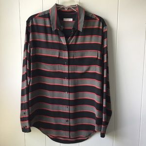 Equipment Femme Silk Button Down Blouse